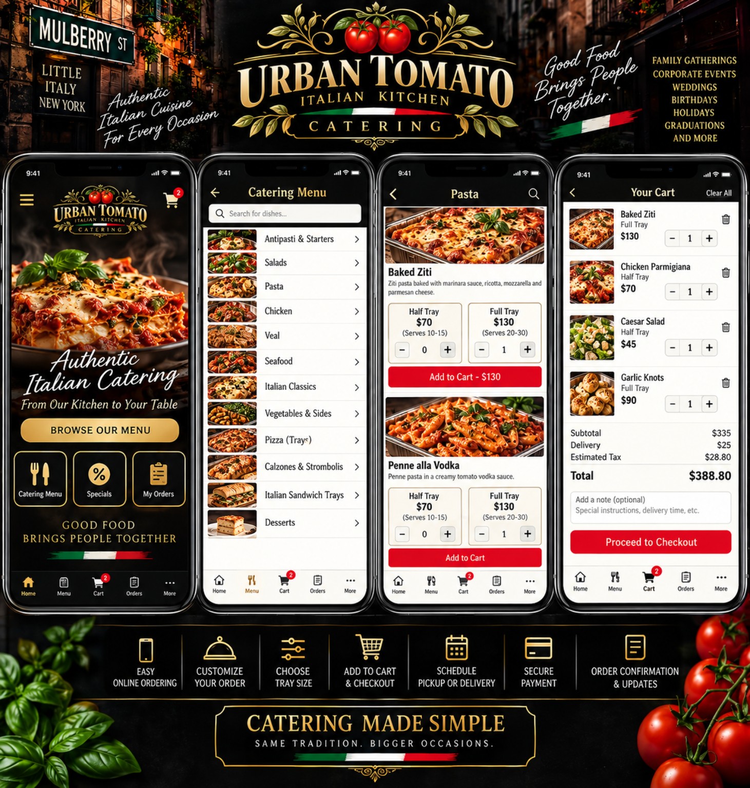 Urban Tomato ordering experience